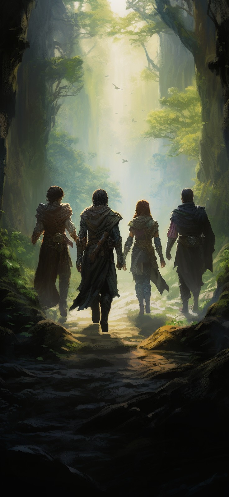 Four Heroes in the Forest